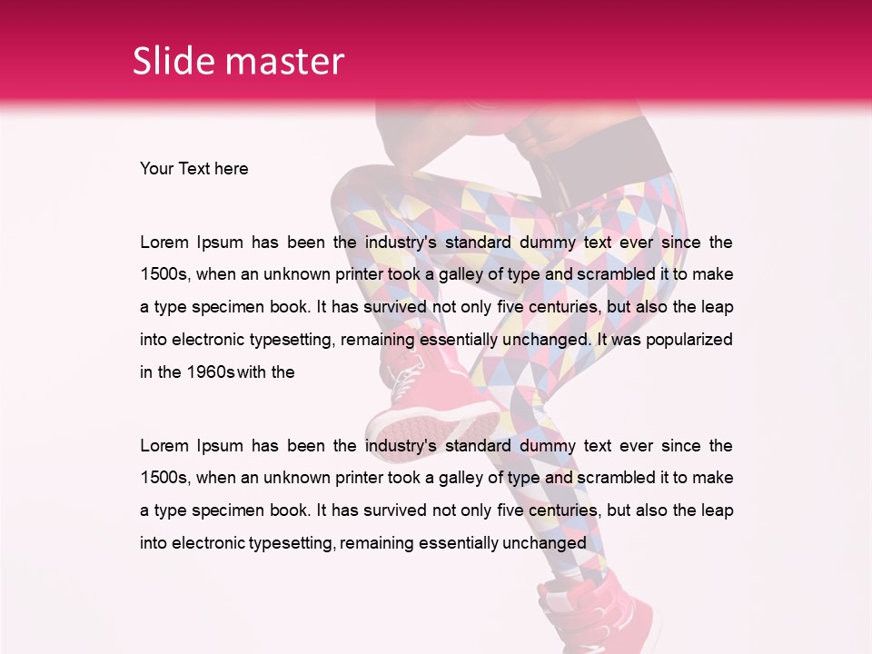 Elegance Exercise Cheerful PowerPoint Template