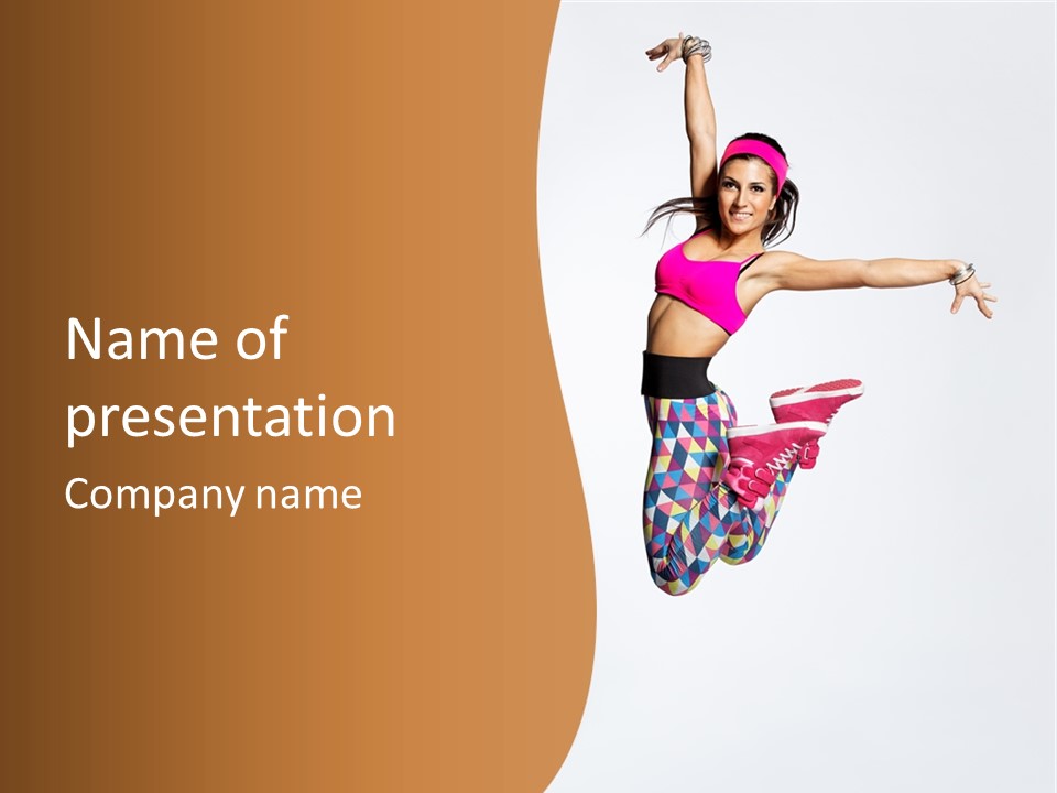 Attractive Young Female PowerPoint Template