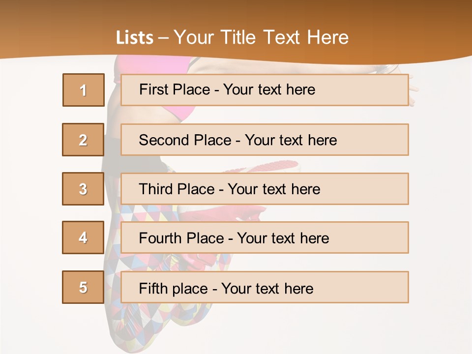 Attractive Young Female PowerPoint Template