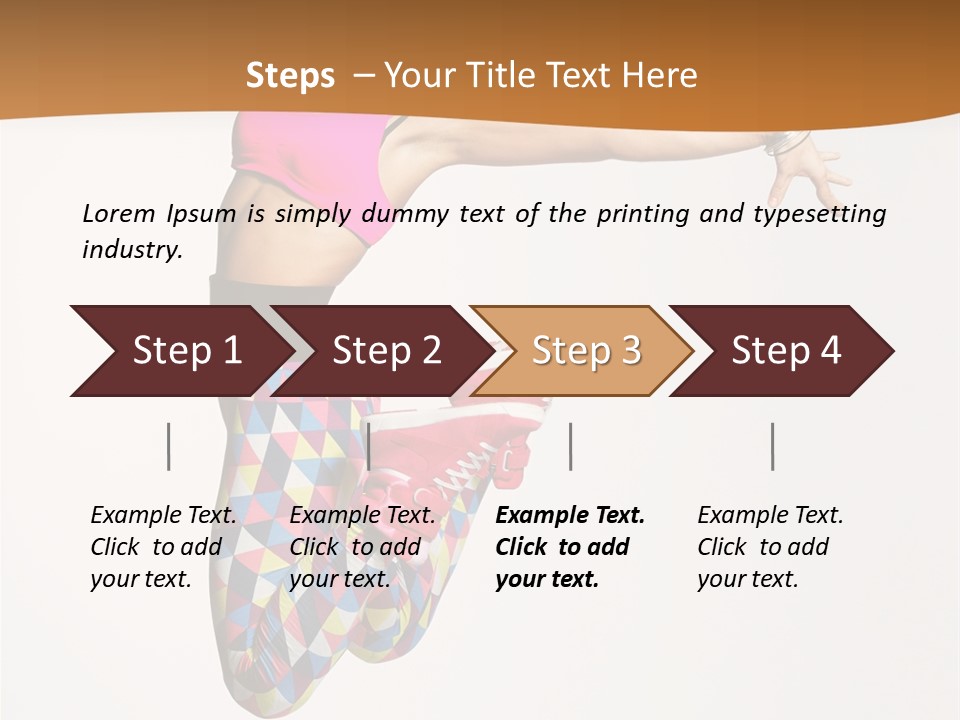 Attractive Young Female PowerPoint Template