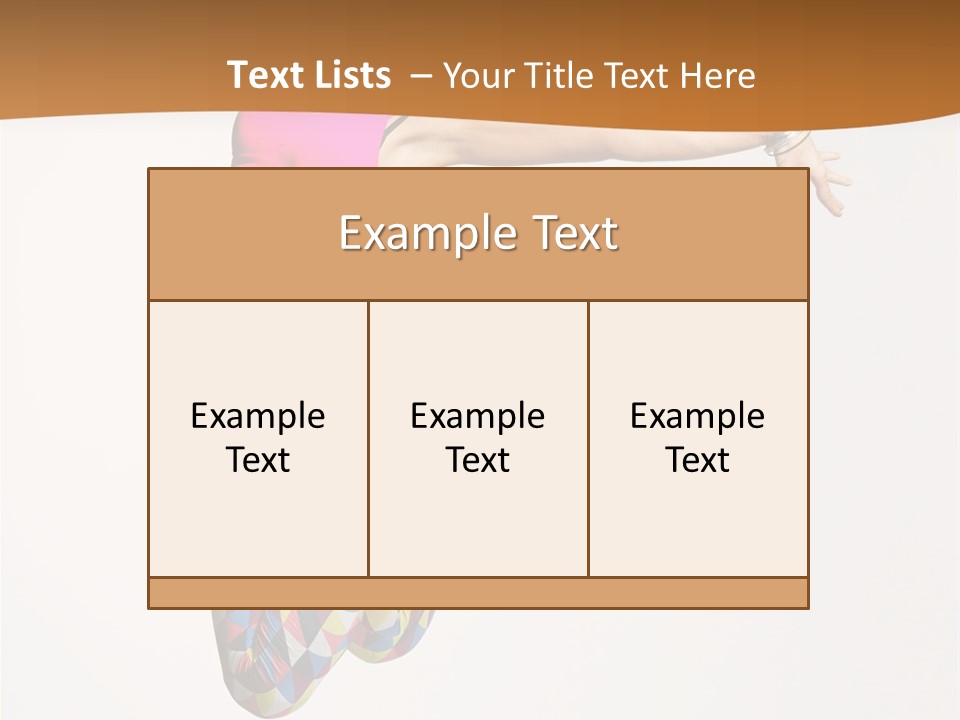 Attractive Young Female PowerPoint Template