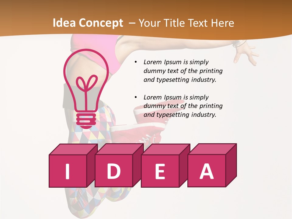 Attractive Young Female PowerPoint Template