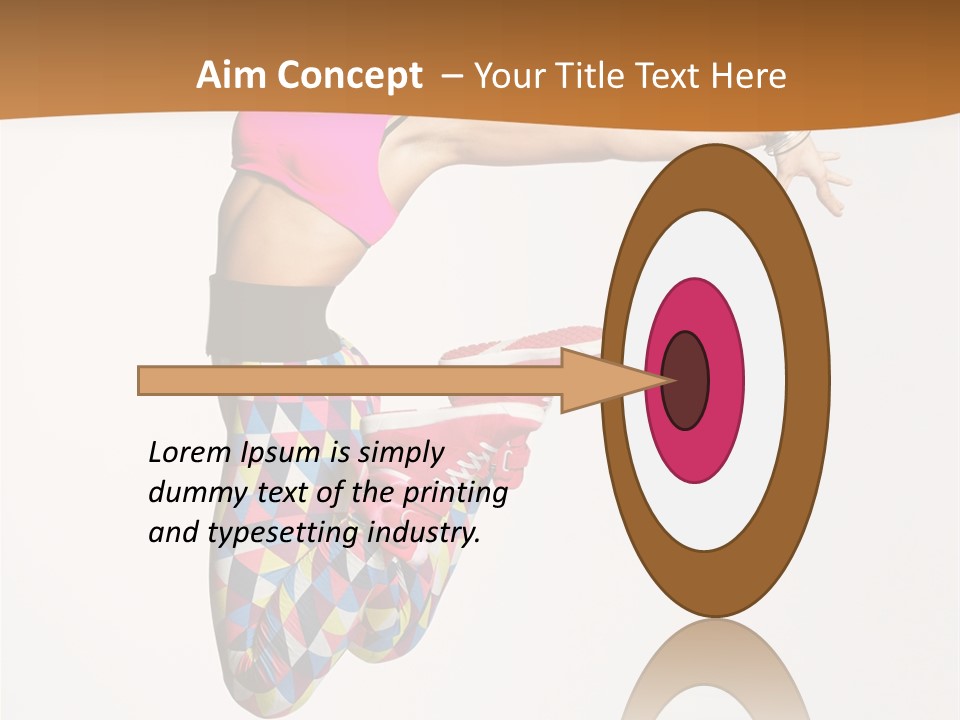 Attractive Young Female PowerPoint Template