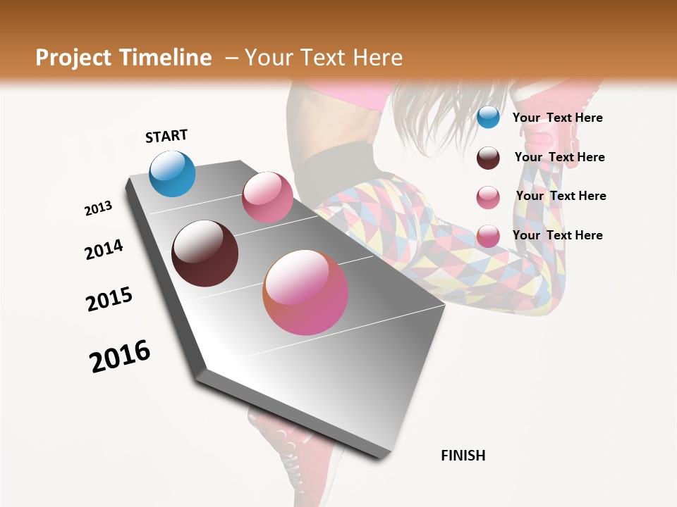 Breakdance Cool Pose PowerPoint Template