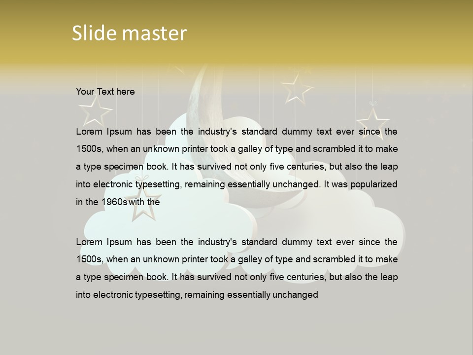 Fantasy Stage Sky PowerPoint Template