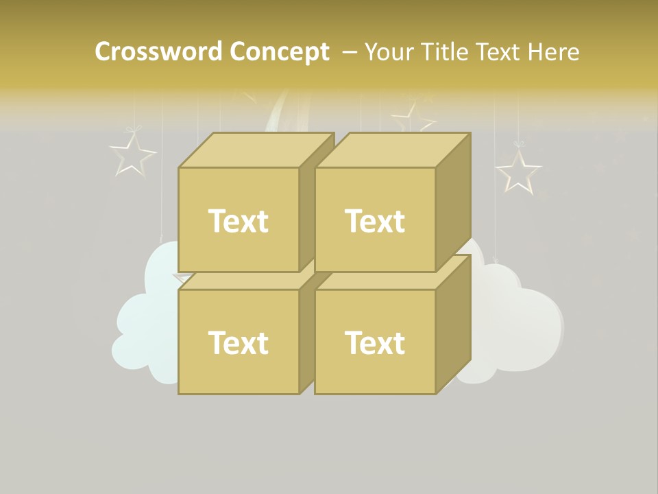 Fantasy Stage Sky PowerPoint Template