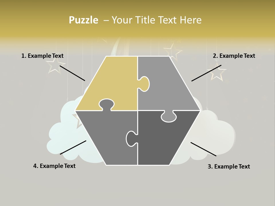 Fantasy Stage Sky PowerPoint Template