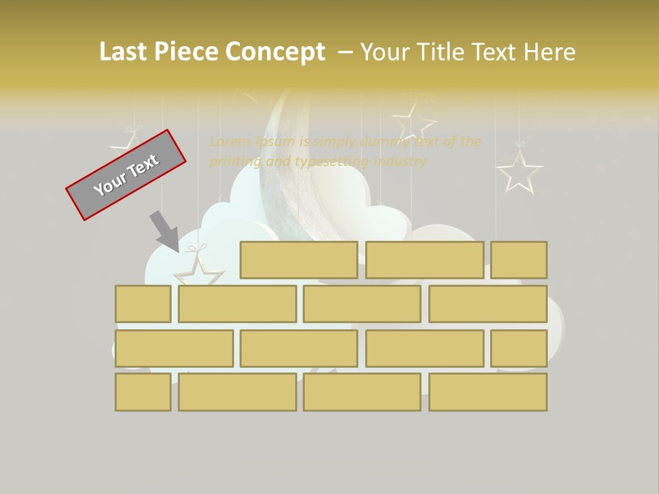 Fantasy Stage Sky PowerPoint Template