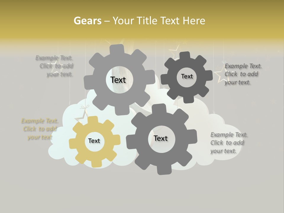 Fantasy Stage Sky PowerPoint Template