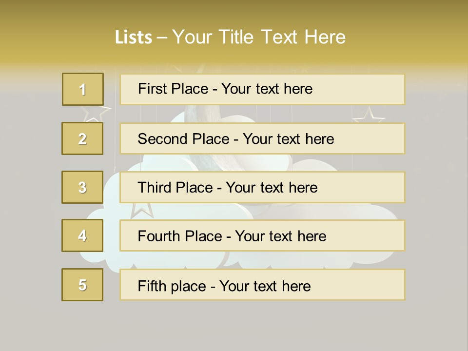 Fantasy Stage Sky PowerPoint Template