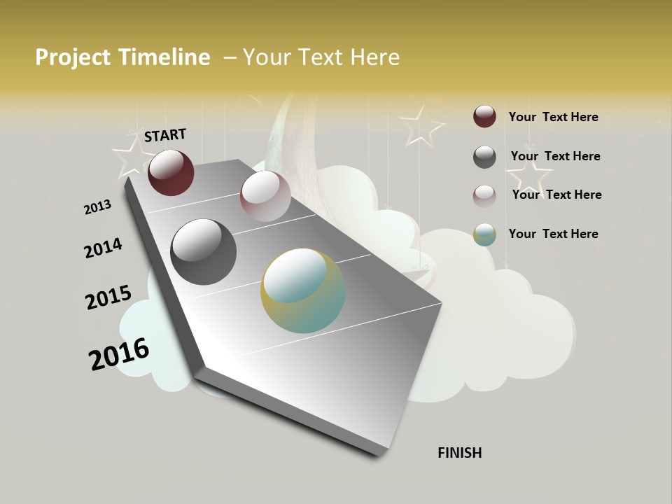 Fantasy Stage Sky PowerPoint Template