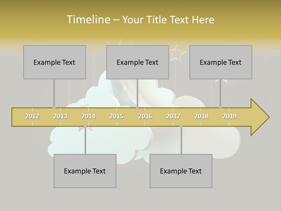 Fantasy Stage Sky PowerPoint Template