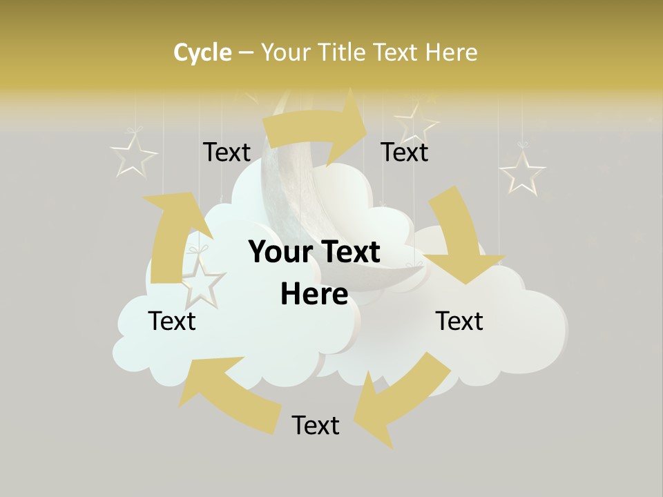 Fantasy Stage Sky PowerPoint Template