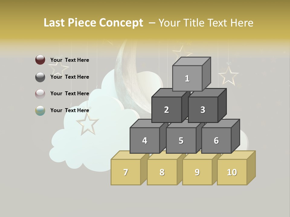 Fantasy Stage Sky PowerPoint Template