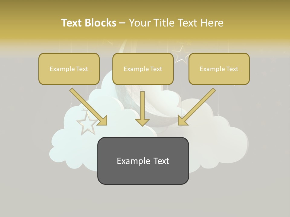 Fantasy Stage Sky PowerPoint Template