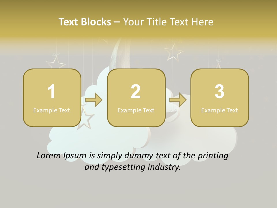 Fantasy Stage Sky PowerPoint Template