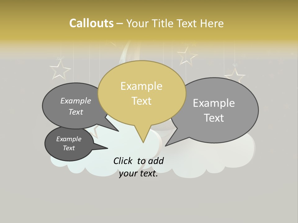 Fantasy Stage Sky PowerPoint Template