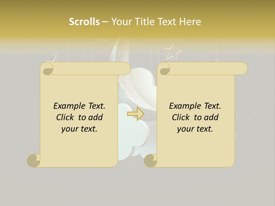 Fantasy Stage Sky PowerPoint Template