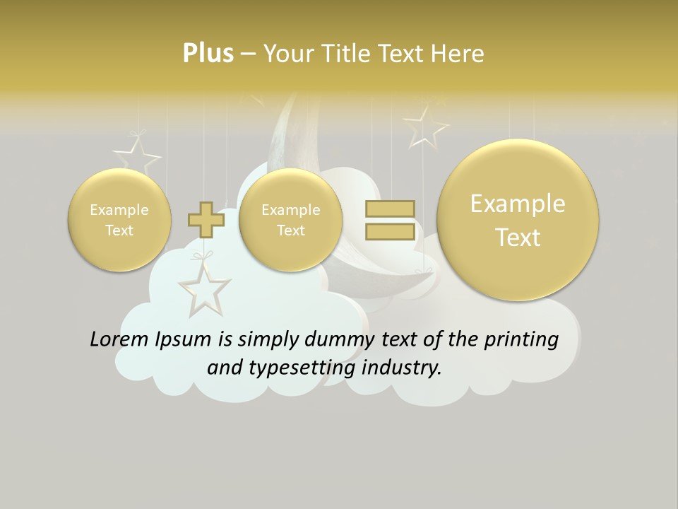 Fantasy Stage Sky PowerPoint Template