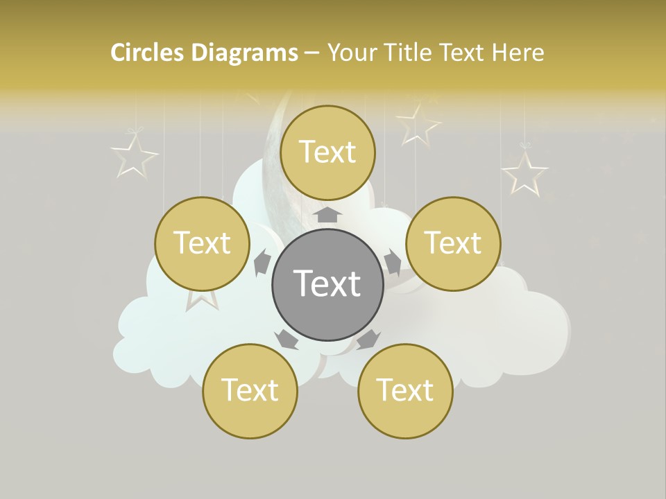 Fantasy Stage Sky PowerPoint Template