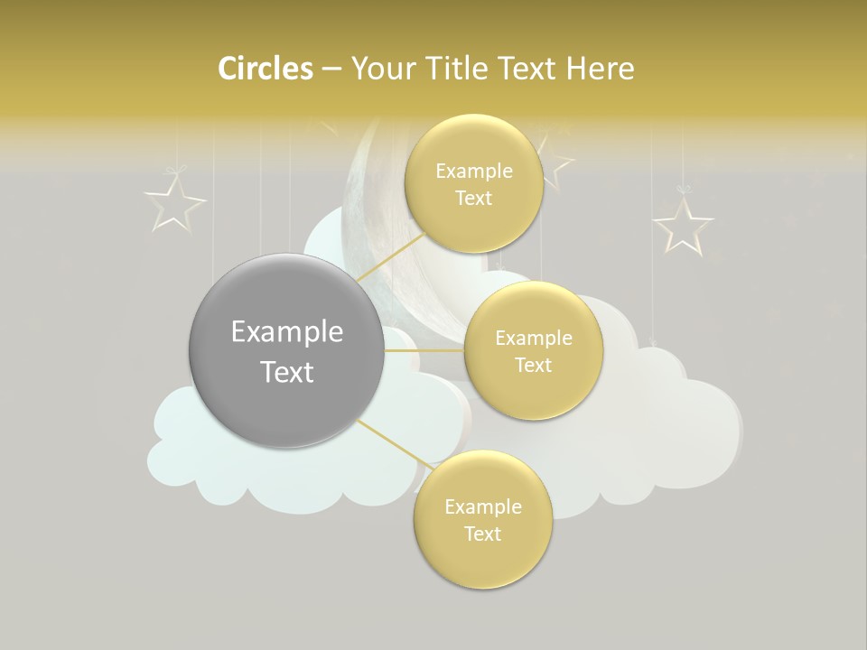 Fantasy Stage Sky PowerPoint Template