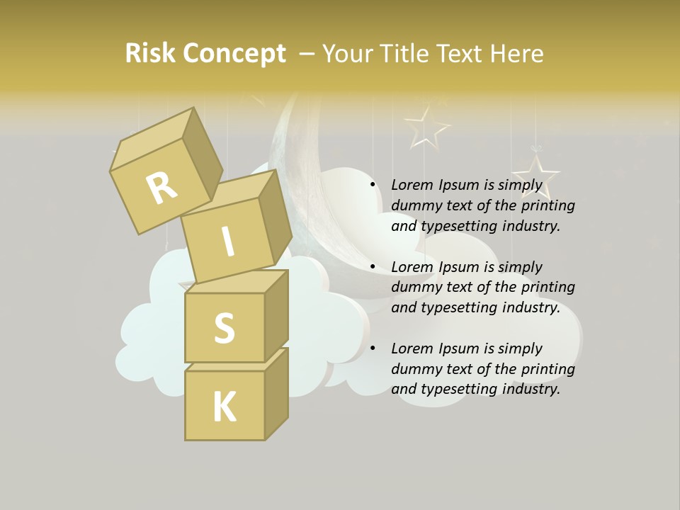 Fantasy Stage Sky PowerPoint Template