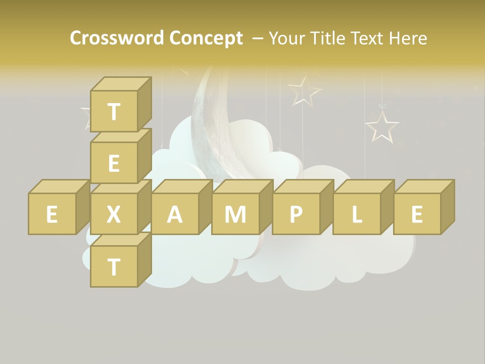 Fantasy Stage Sky PowerPoint Template