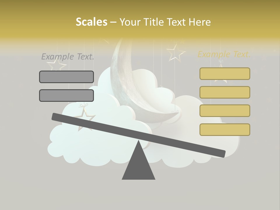 Fantasy Stage Sky PowerPoint Template