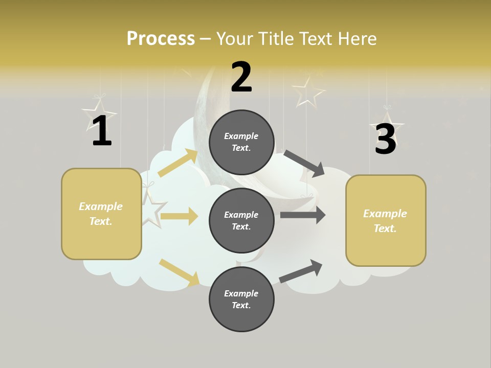 Fantasy Stage Sky PowerPoint Template