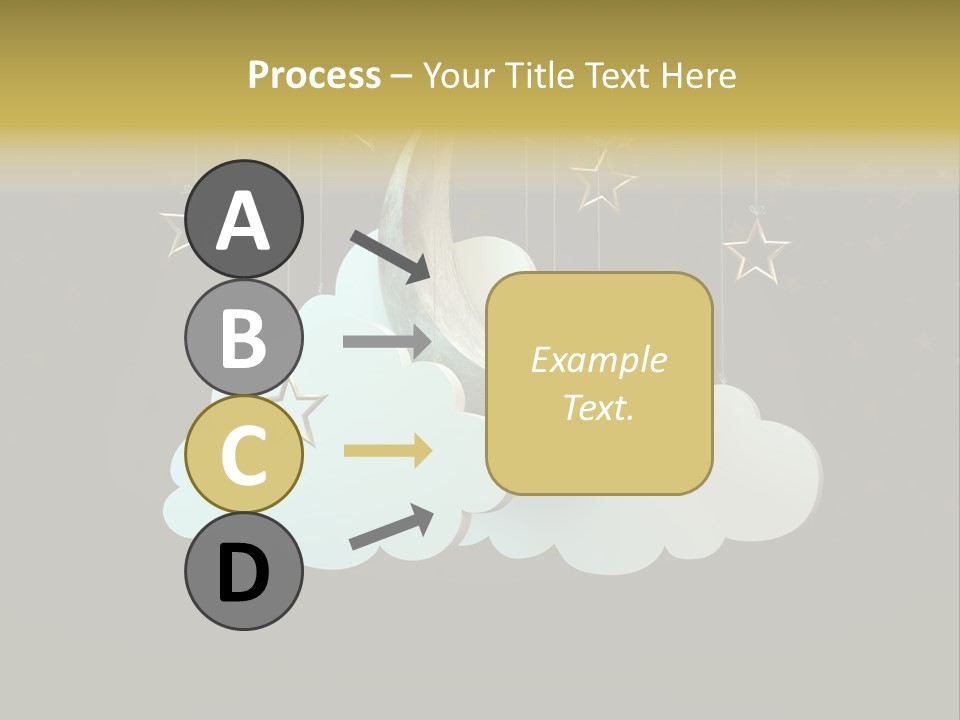 Fantasy Stage Sky PowerPoint Template