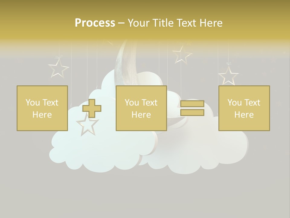 Fantasy Stage Sky PowerPoint Template