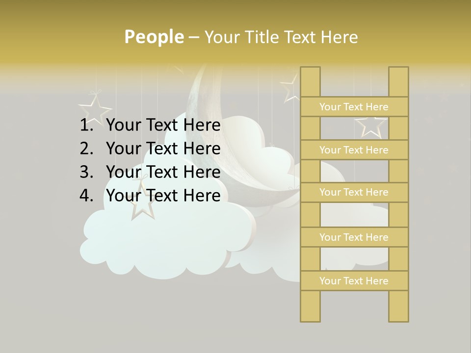 Fantasy Stage Sky PowerPoint Template