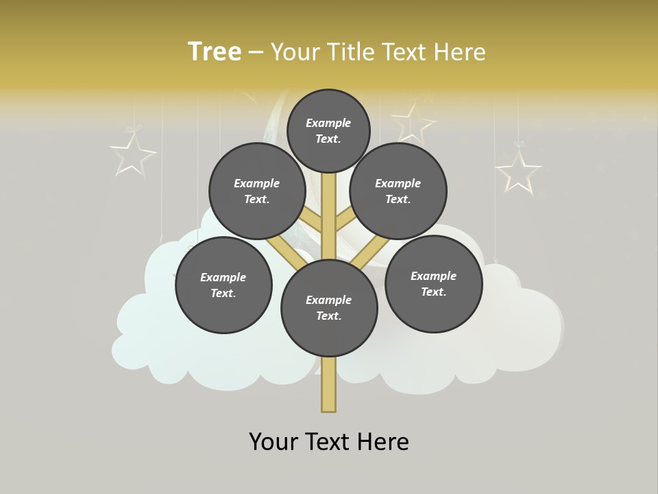 Fantasy Stage Sky PowerPoint Template