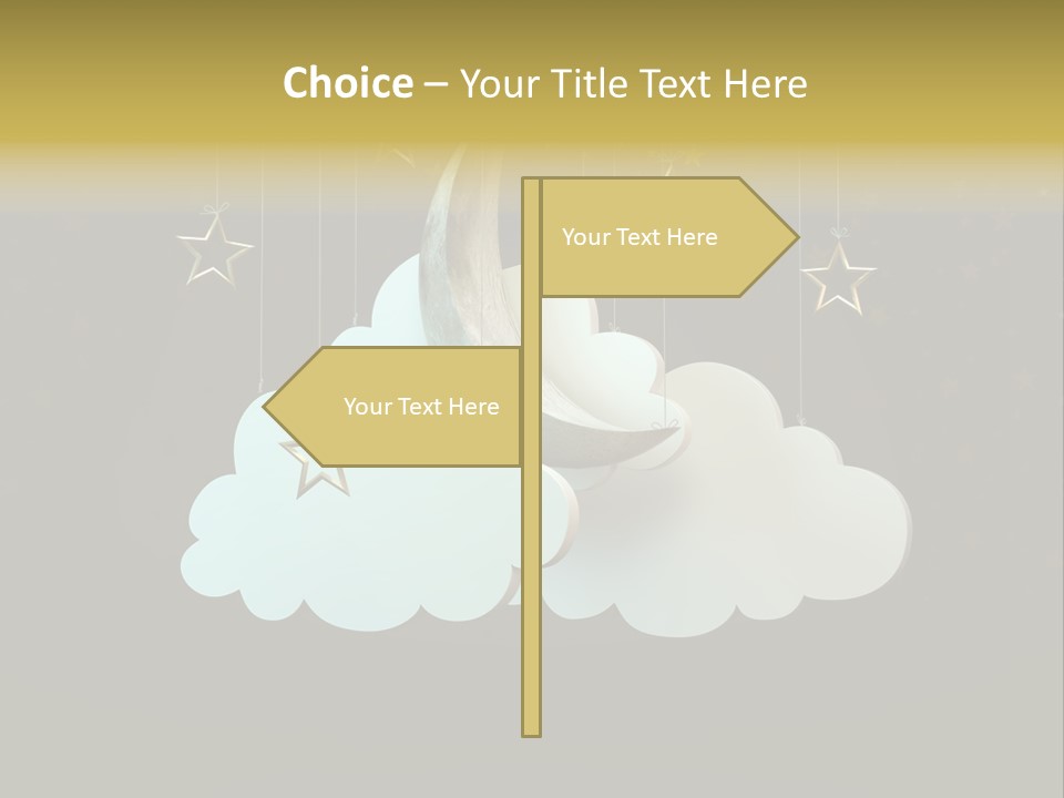 Fantasy Stage Sky PowerPoint Template