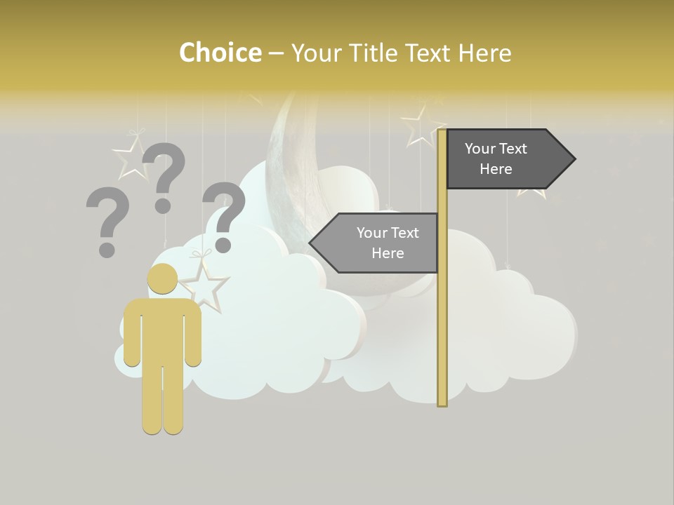 Fantasy Stage Sky PowerPoint Template