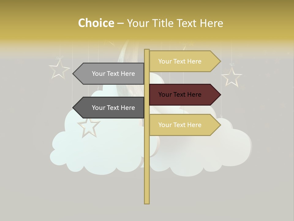 Fantasy Stage Sky PowerPoint Template