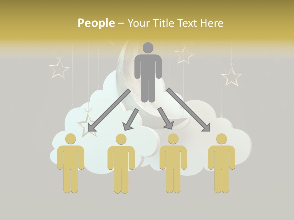 Fantasy Stage Sky PowerPoint Template