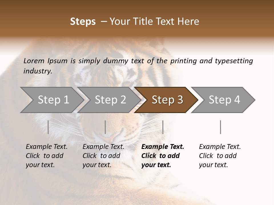 Close Carnivore Gaze PowerPoint Template