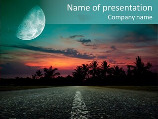 Usa Dream Dark PowerPoint Template