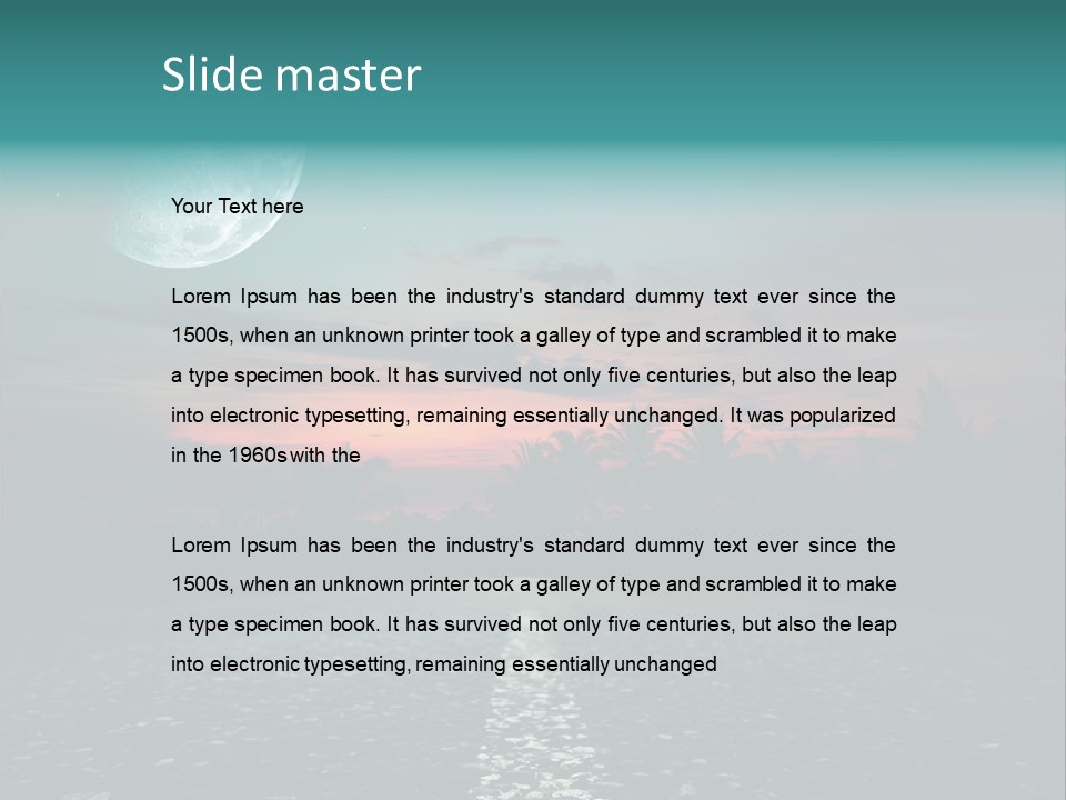 Usa Dream Dark PowerPoint Template