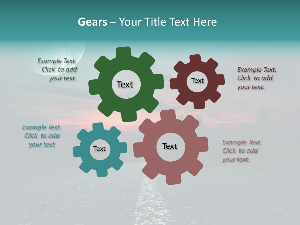 Usa Dream Dark PowerPoint Template