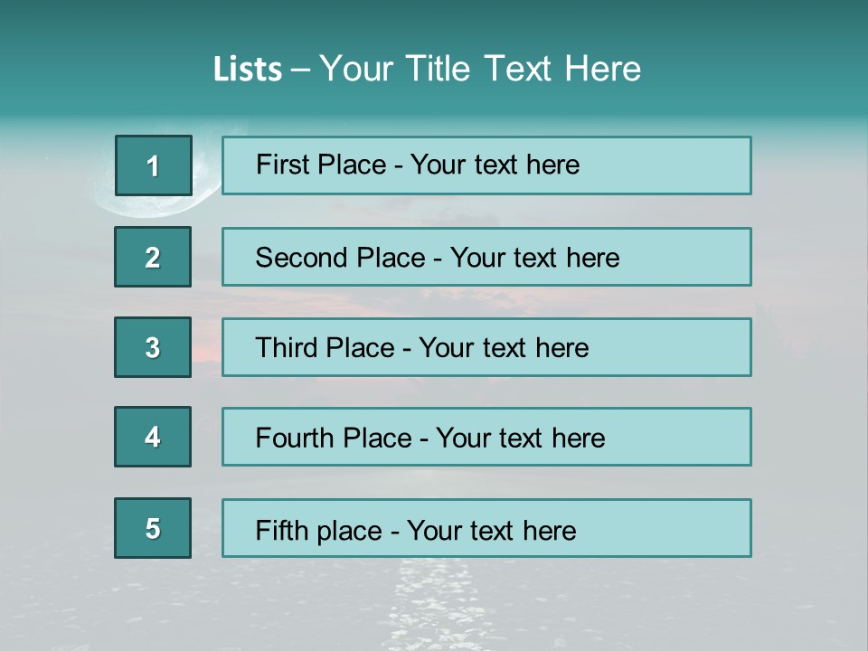 Usa Dream Dark PowerPoint Template
