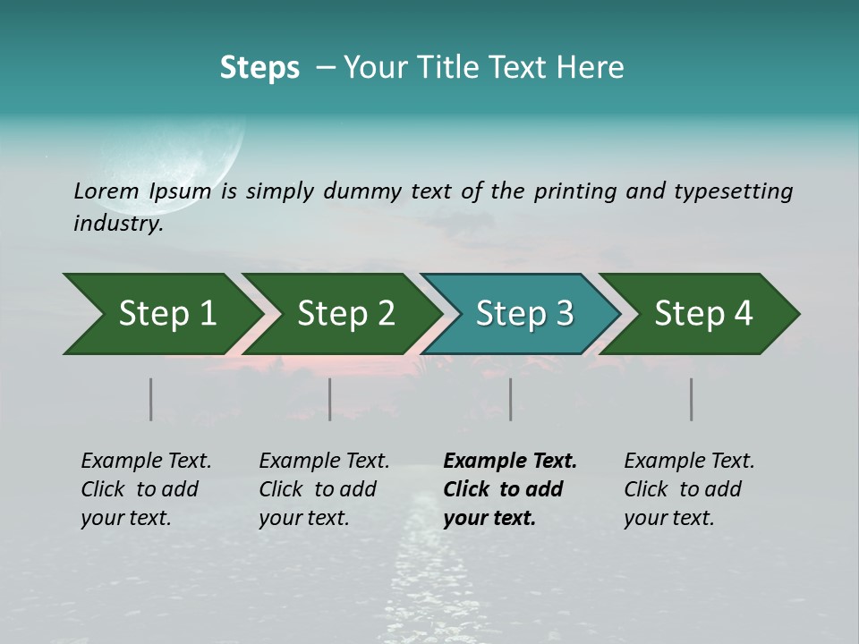 Usa Dream Dark PowerPoint Template