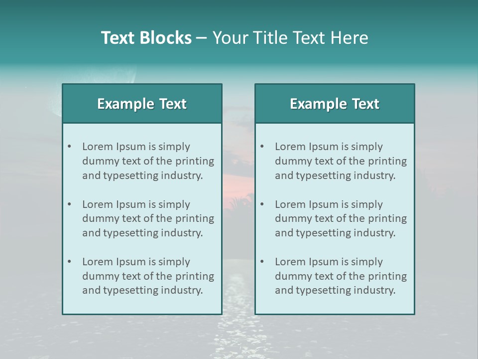 Usa Dream Dark PowerPoint Template