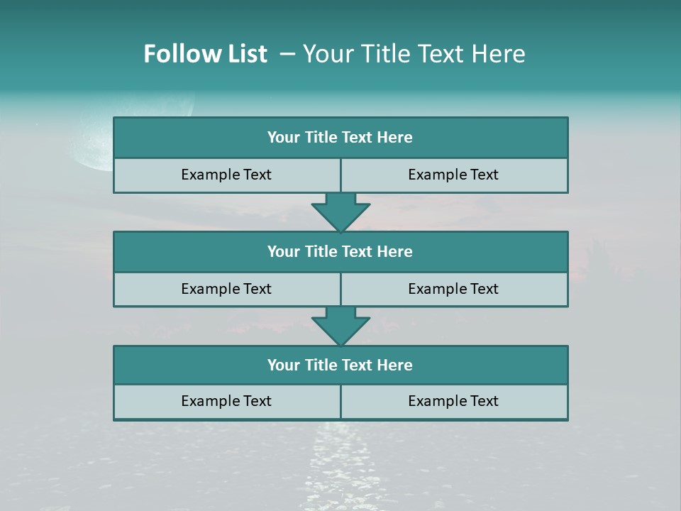 Usa Dream Dark PowerPoint Template
