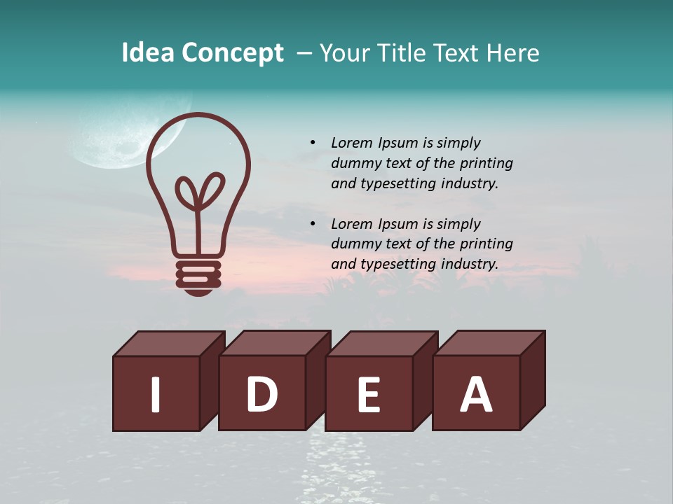 Usa Dream Dark PowerPoint Template