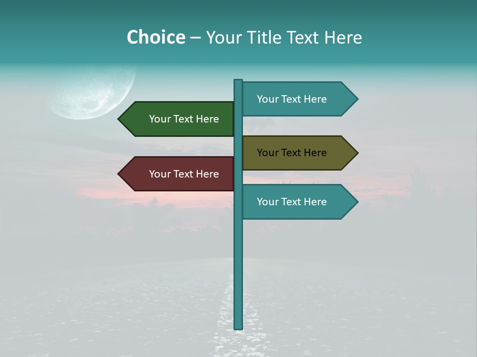 Usa Dream Dark PowerPoint Template