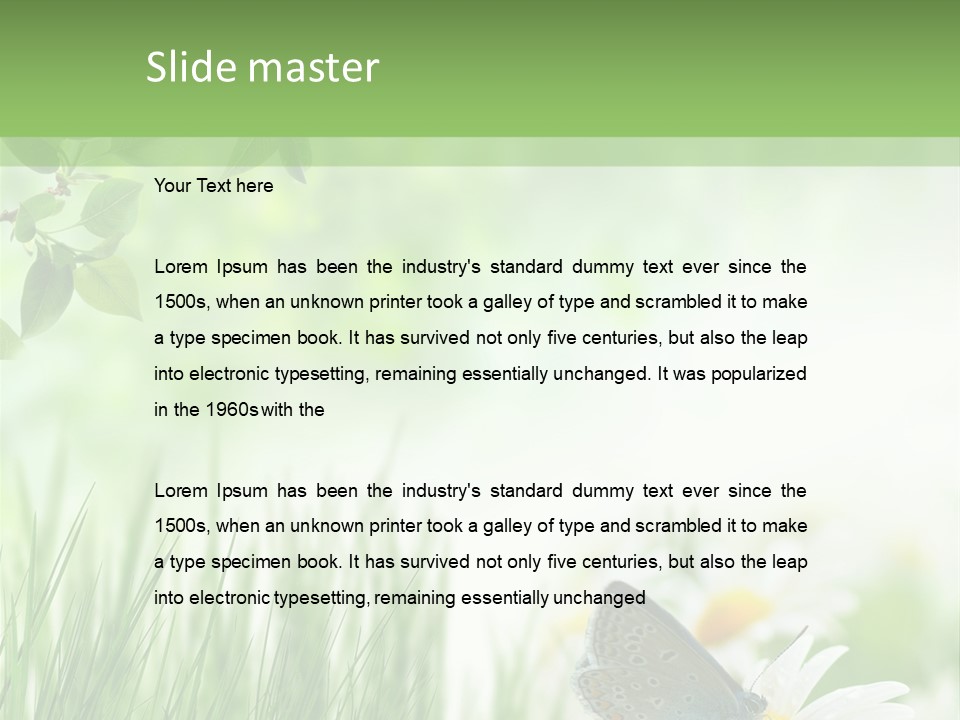 Blue Beginning Nature PowerPoint Template