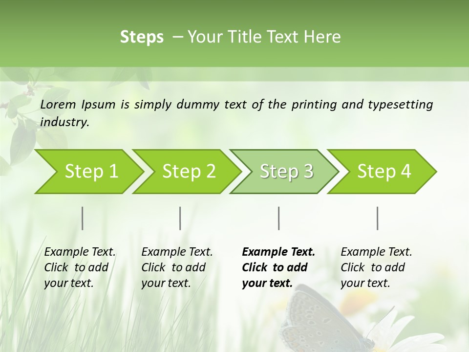 Blue Beginning Nature PowerPoint Template