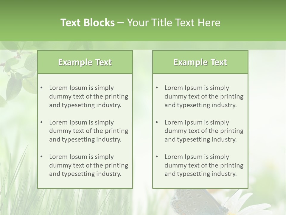 Blue Beginning Nature PowerPoint Template